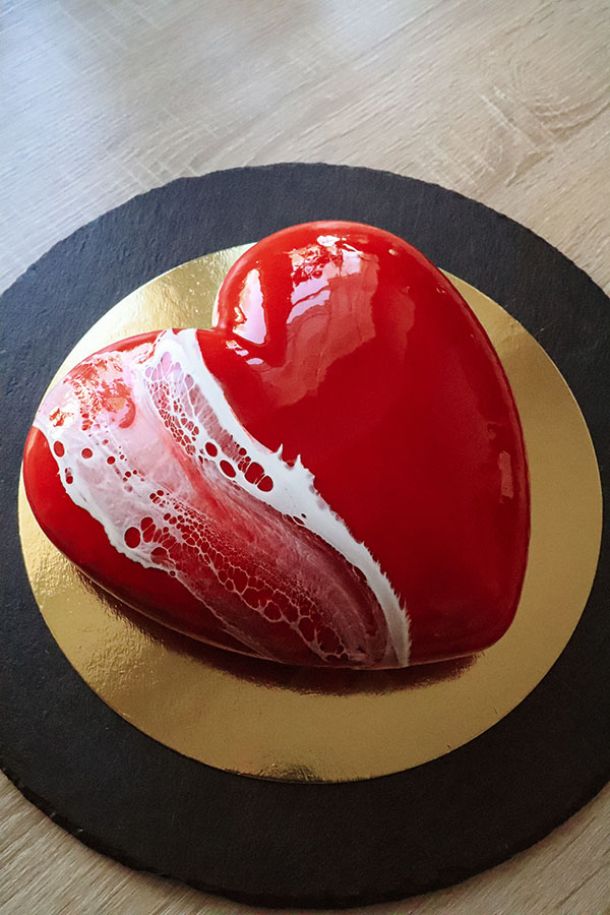 Rührlerei Herz Torte