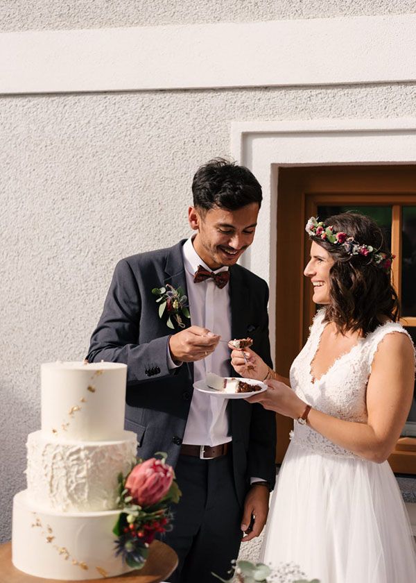 R&uuml;hrlerei Hochzeitstorte